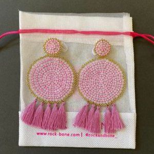 ROCK + BONE Pink Earrings